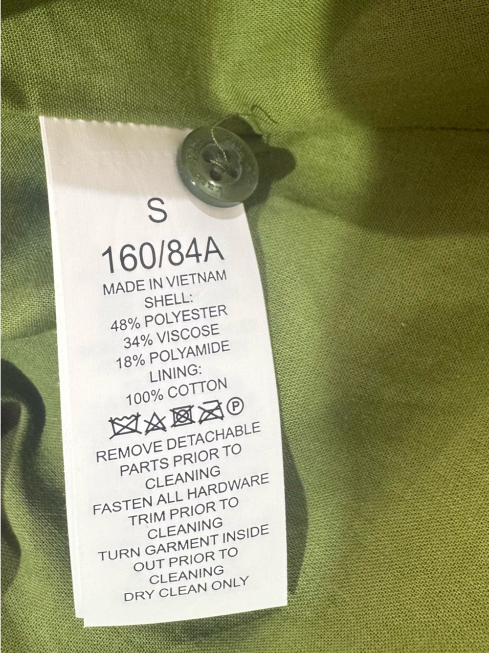 KATE SPADE olive green textured midi dress with belt, size S - Picture 9 of 10